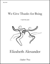 We Give Thanks for Being SATB choral sheet music cover